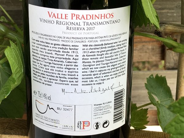 Valle Pradinhos Reserva Tinto 2019